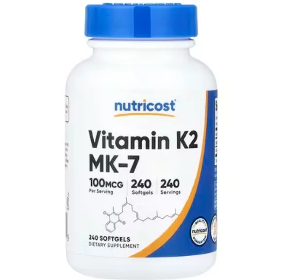 Nutricost, 维生素 K2 MK-7，100 微克，240 粒软凝胶