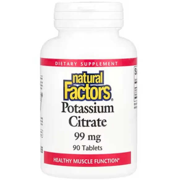 Natural Factors, 柠檬酸钾，99 毫克，90 片