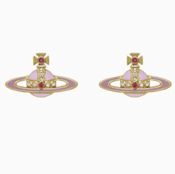 上新！Vivienne Westwood 西太后 黄铜浮雕耳钉