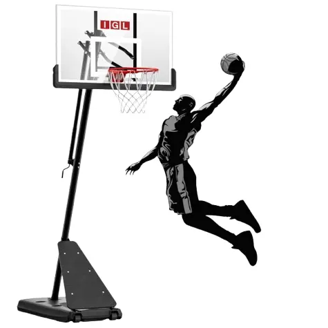IGL Basketball Hoop Outdoor with 52 Inch