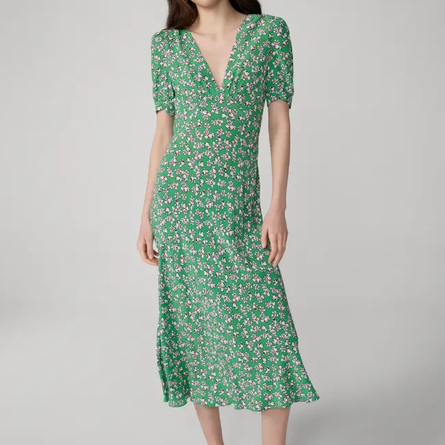 DVF Molly V领连衣裙