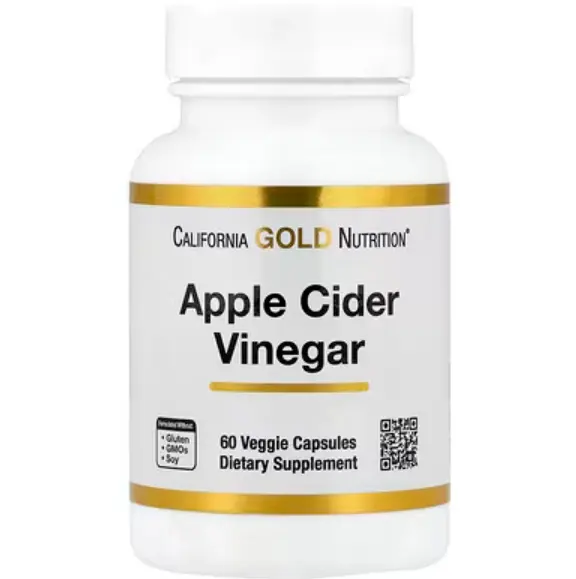 California Gold Nutrition, 苹果醋，60 粒素食胶囊（每粒 450 毫克）