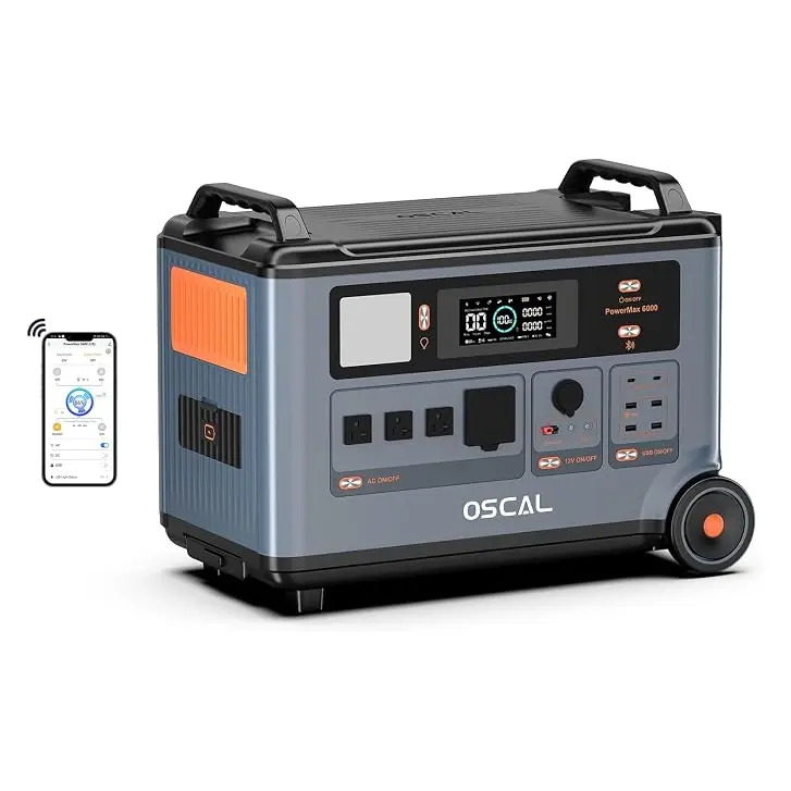 OSCAL PowerMax 6000 太阳能发电机