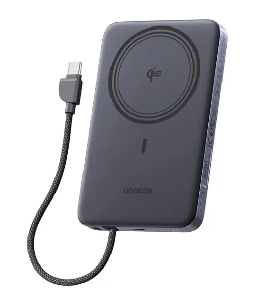 UGREEN Magflow Air 10000mAh Qi2 15W 无线充电宝