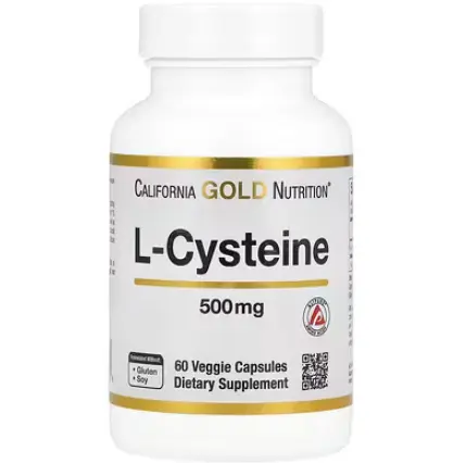 California Gold Nutrition, L-半胱氨酸，AjiPure®，500 毫克，60 粒素食胶囊