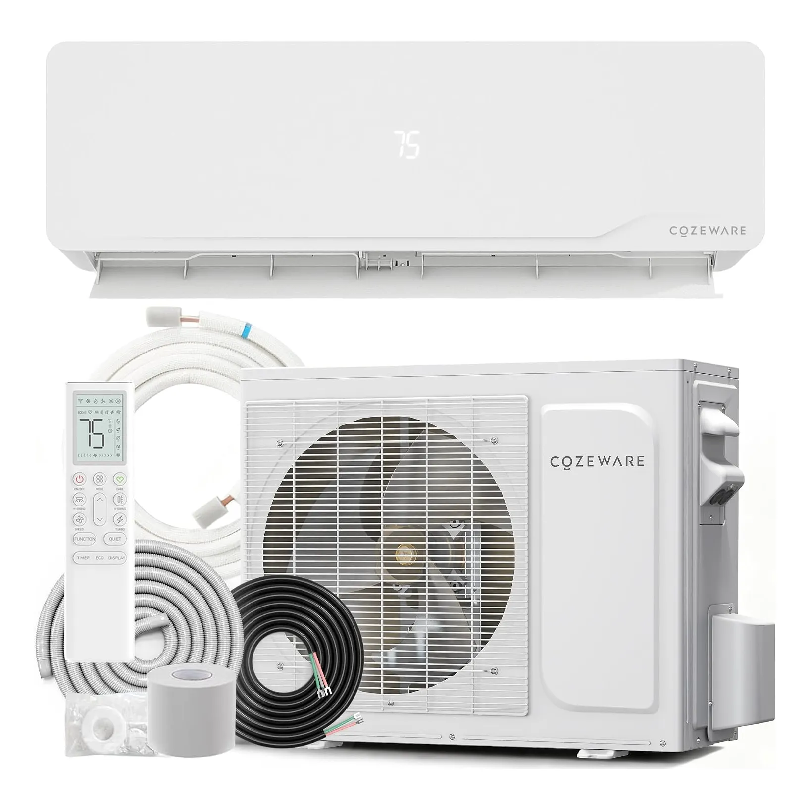 9000 BTU 迷你分体式冷暖一体空调