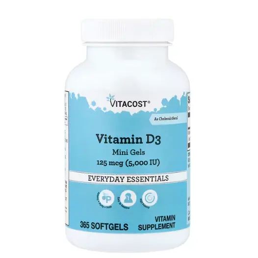 Vitacost 维生素D 迷你软胶囊 365粒