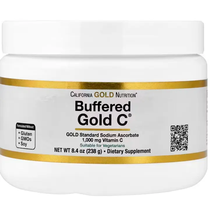 California Gold Nutrition Buffered Gold C 非酸性维生素 C 粉