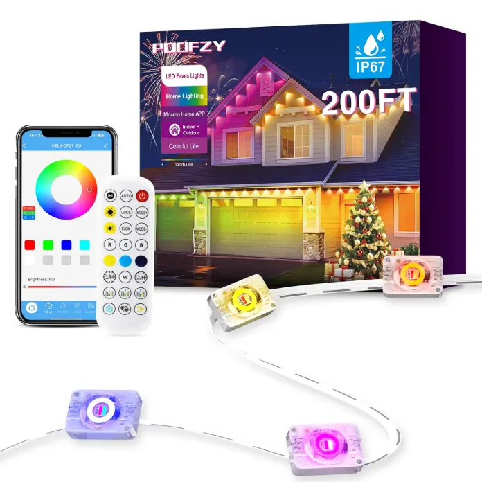 POOFZY 防水户外装饰彩灯