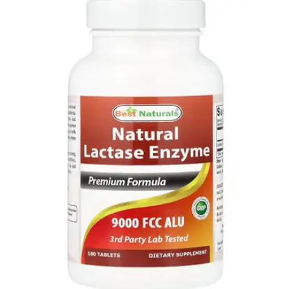 Best Naturals, 天然乳糖酶，9000 FCC ALU，180 片