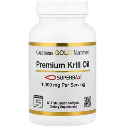 California Gold Nutrition, 含 Superba2™ 的优质磷虾油，1,000 毫克，60 粒软凝胶