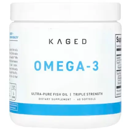Kaged, Omega-3，三倍功效，60 粒软胶囊