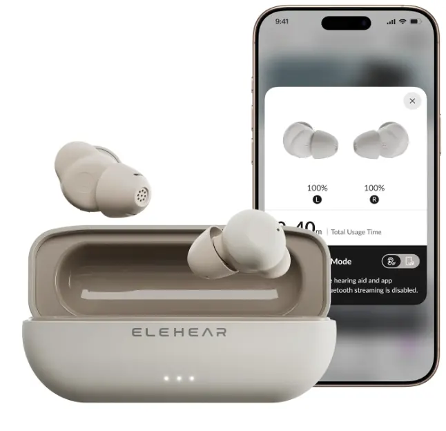 ELEHEAR Delight 蓝牙非处方老年助听器（沙白色）