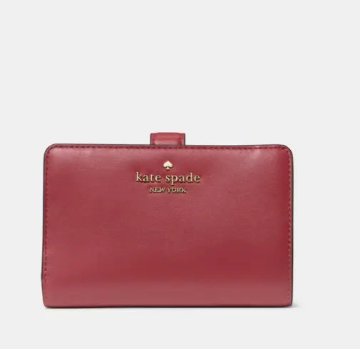 满$150减$25！Kate Spade 中号对折钱包
