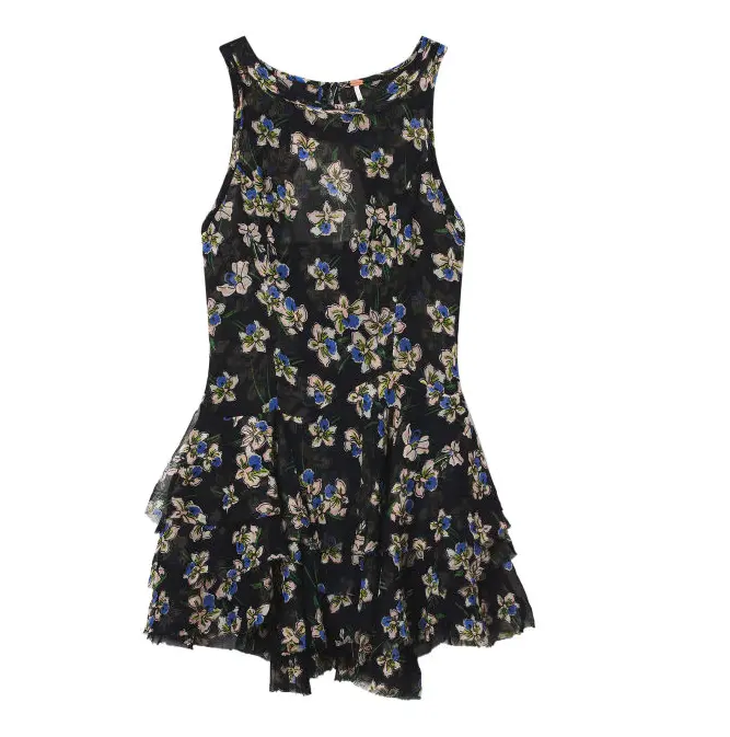 FREE PEOPLE 碎花无袖连衣裙