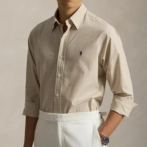 Polo Ralph Lauren 拉夫劳伦经典维希格弹力府绸长袖衬衫