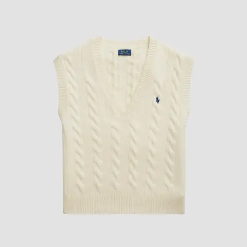 Polo Ralph Lauren 拉夫劳伦针织绞花V领马甲