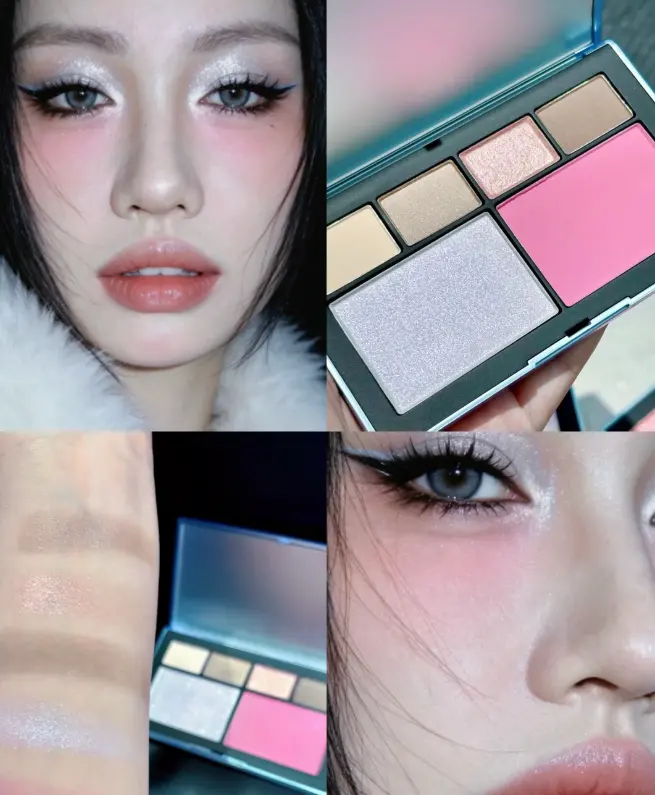 NARS 圣诞限定眼颊综合盘#阿斯本之昼#雪后夜宴