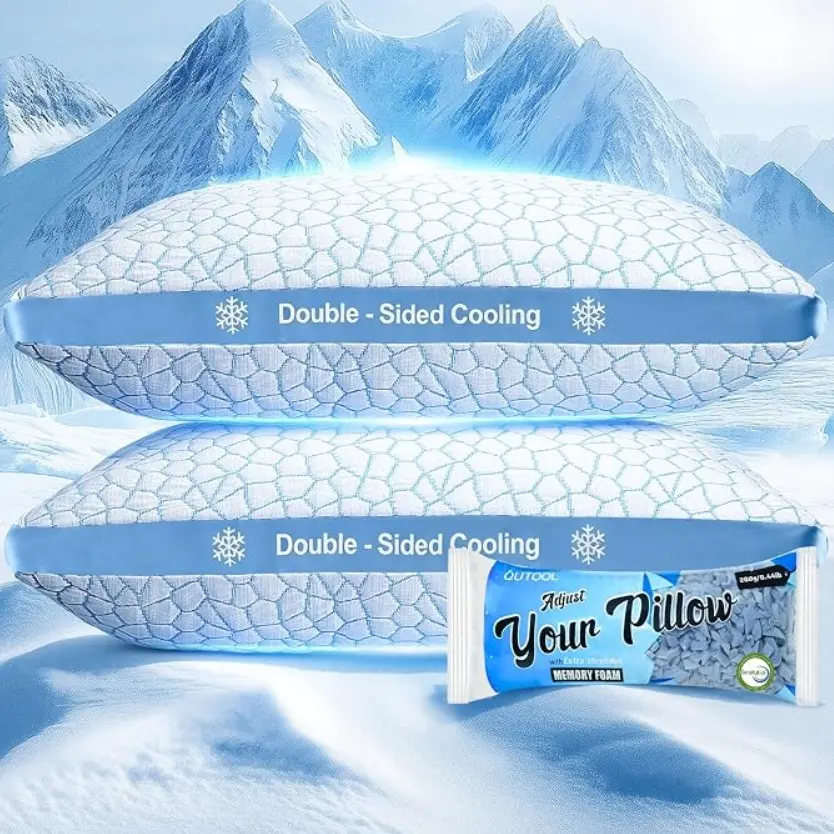 QUTOOL Double Sided Cooling Pillow for Hot Sleepers