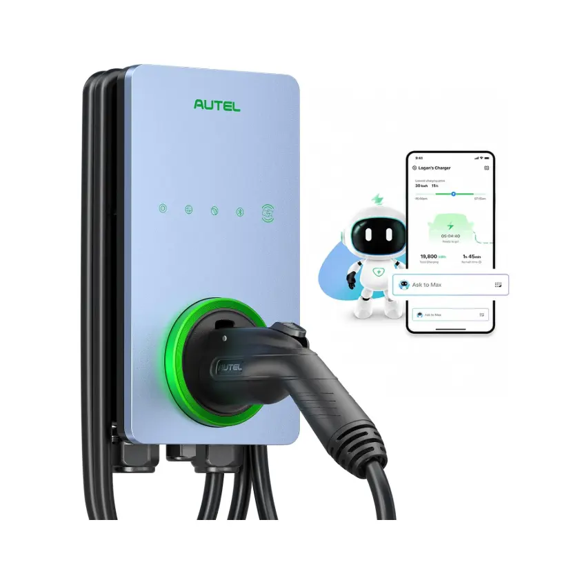 Autel 50安培2级智能AI电动汽车（EV）充电桩