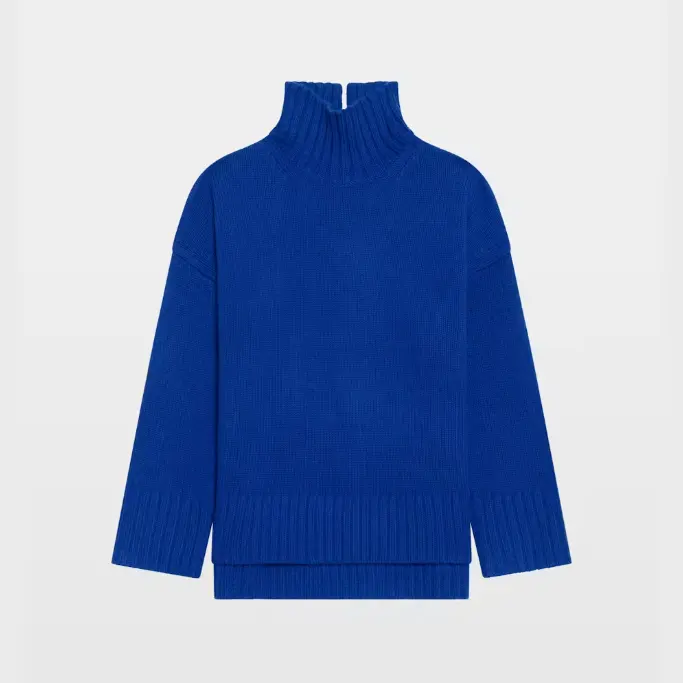 Zadig & Voltaire Bleeza 克莱因蓝高领毛衣