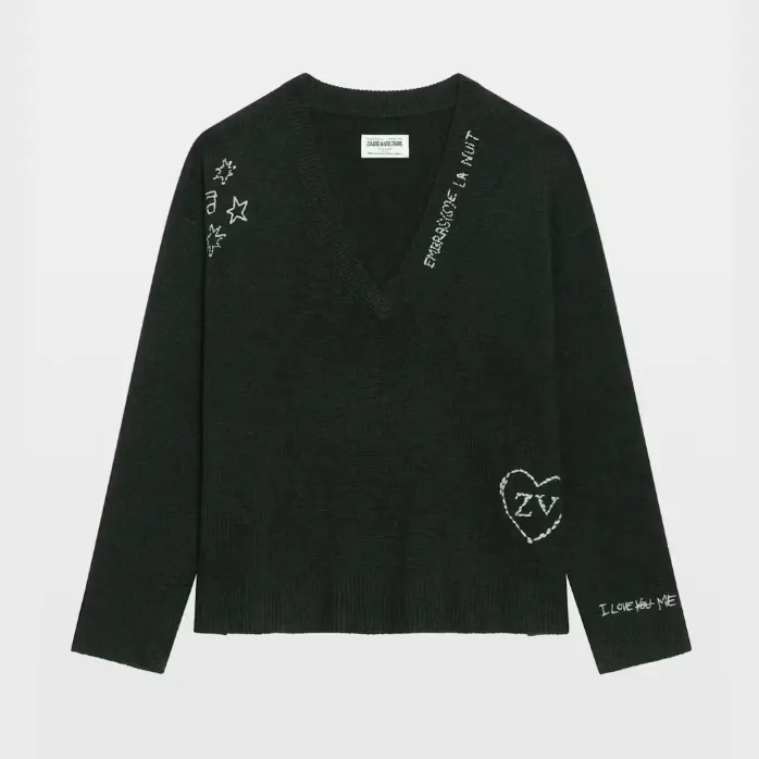 Zadig & Voltaire Mikyz V领羊绒毛衫