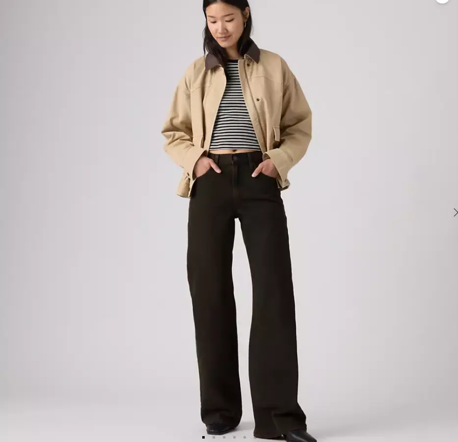 Levi's 女士直筒牛仔裤 ROSÉ同款