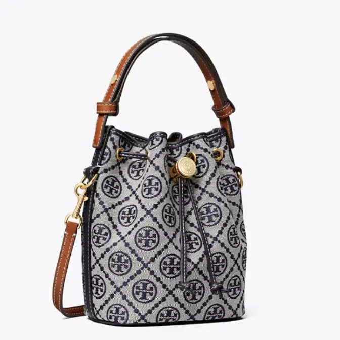 Tory Burch 汤丽柏琦 迷你老花水桶包