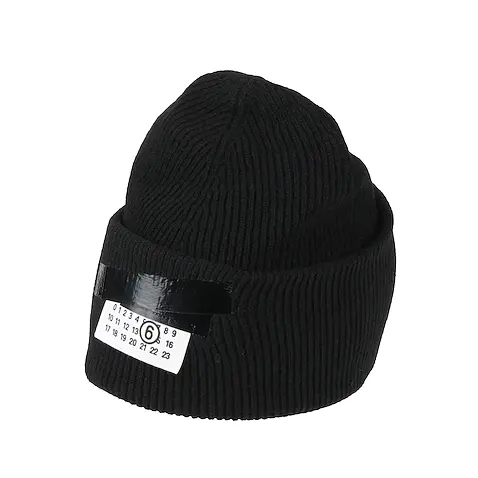 MM6 MAISON MARGIELA 马吉拉数字徽标针织冷帽