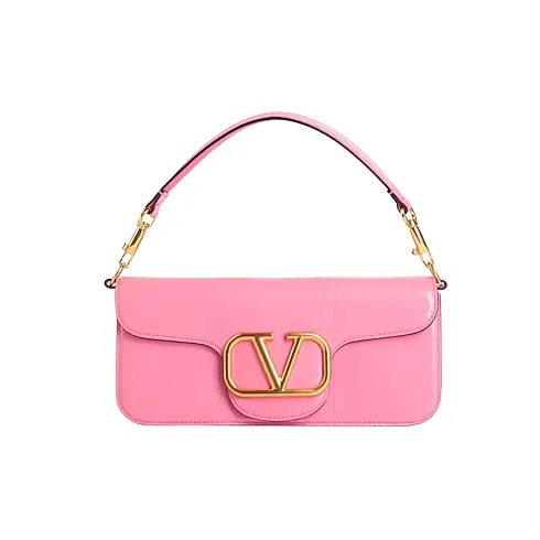 VALENTINO GARAVANI 华伦天奴徽标粉色手提包