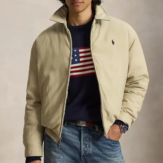Polo Ralph Lauren 拉夫劳伦男士夹棉斜纹工装夹克